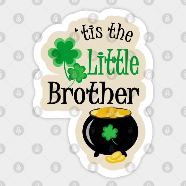 'Tis The Little Brother, St. Patrick's Day Sticker by PeppermintClover